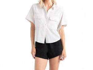 NEW ROARK bless up cropped shirt in mist